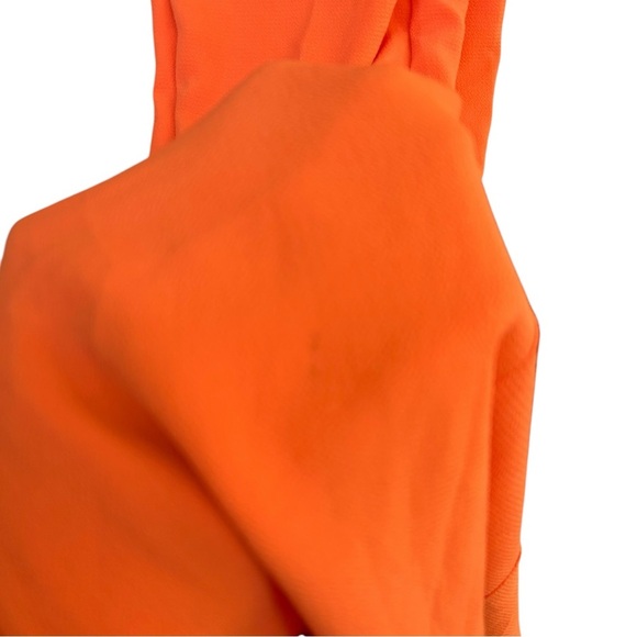 Michael Costello Evelyn One-Shoulder Colorblocked Draped Gown - Picture 8 of 10